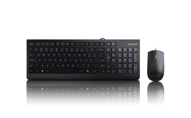 Lenovo 300 Wired Keyboard and Mouse Combo- Arabic layout